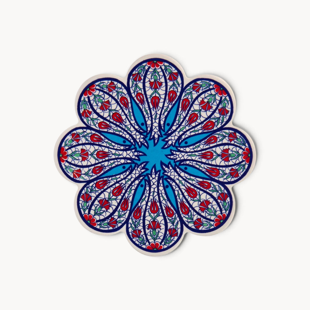 Gewürzhaus - Blue, White & Red Flower Trivet