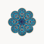 Gewürzhaus - Light Blue with Blue & White Flower Trivet