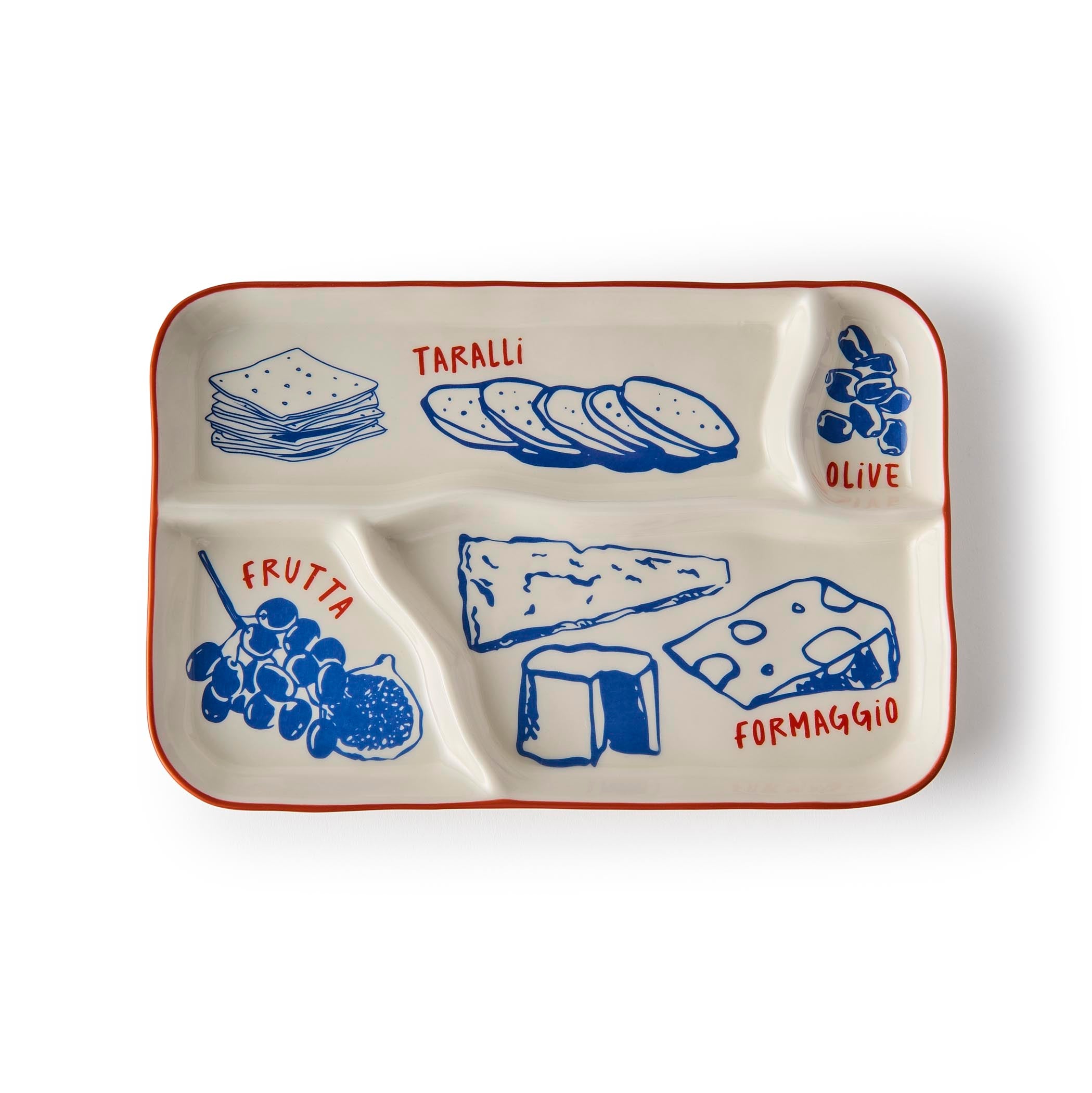 Gewürzhaus - Cheeses Illustrated Rectangular Platter