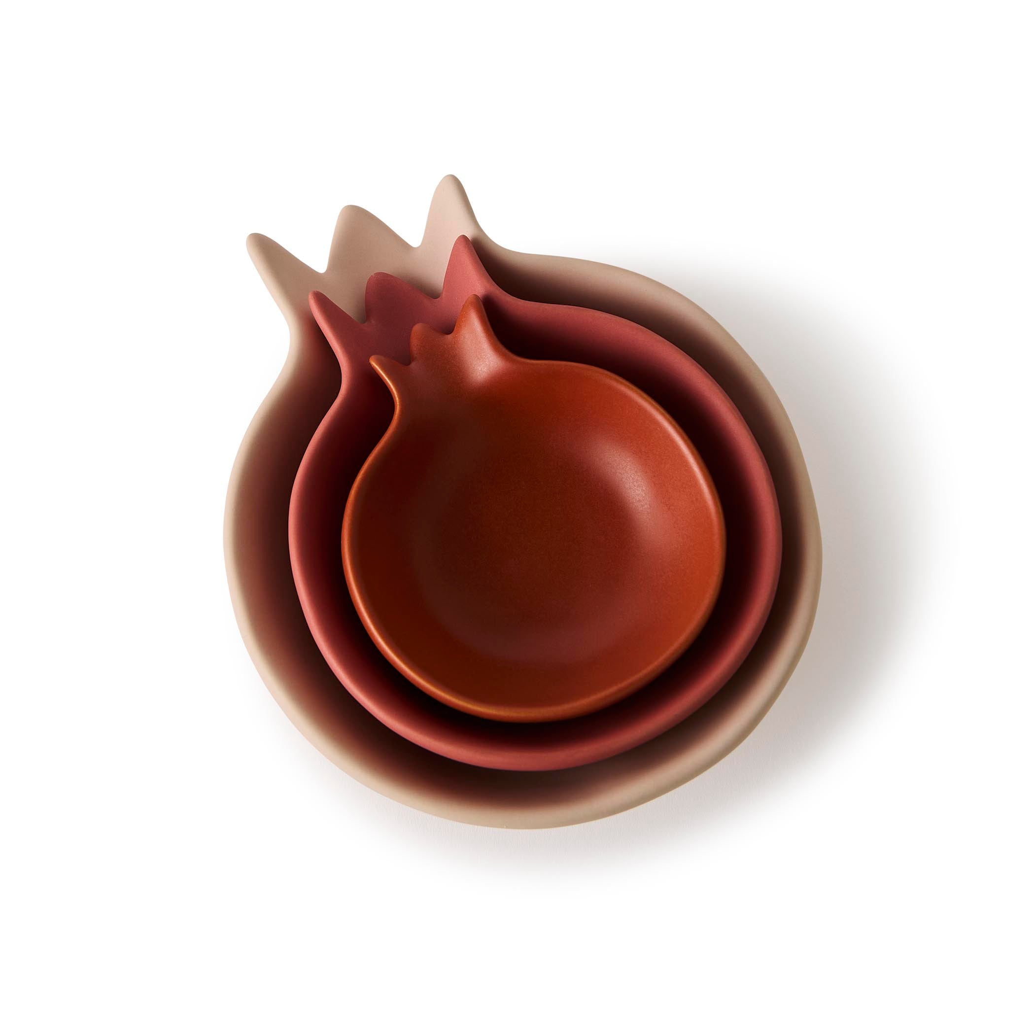 Gewürzhaus - Stacked Pomegranate Dishes Set of 3 Red