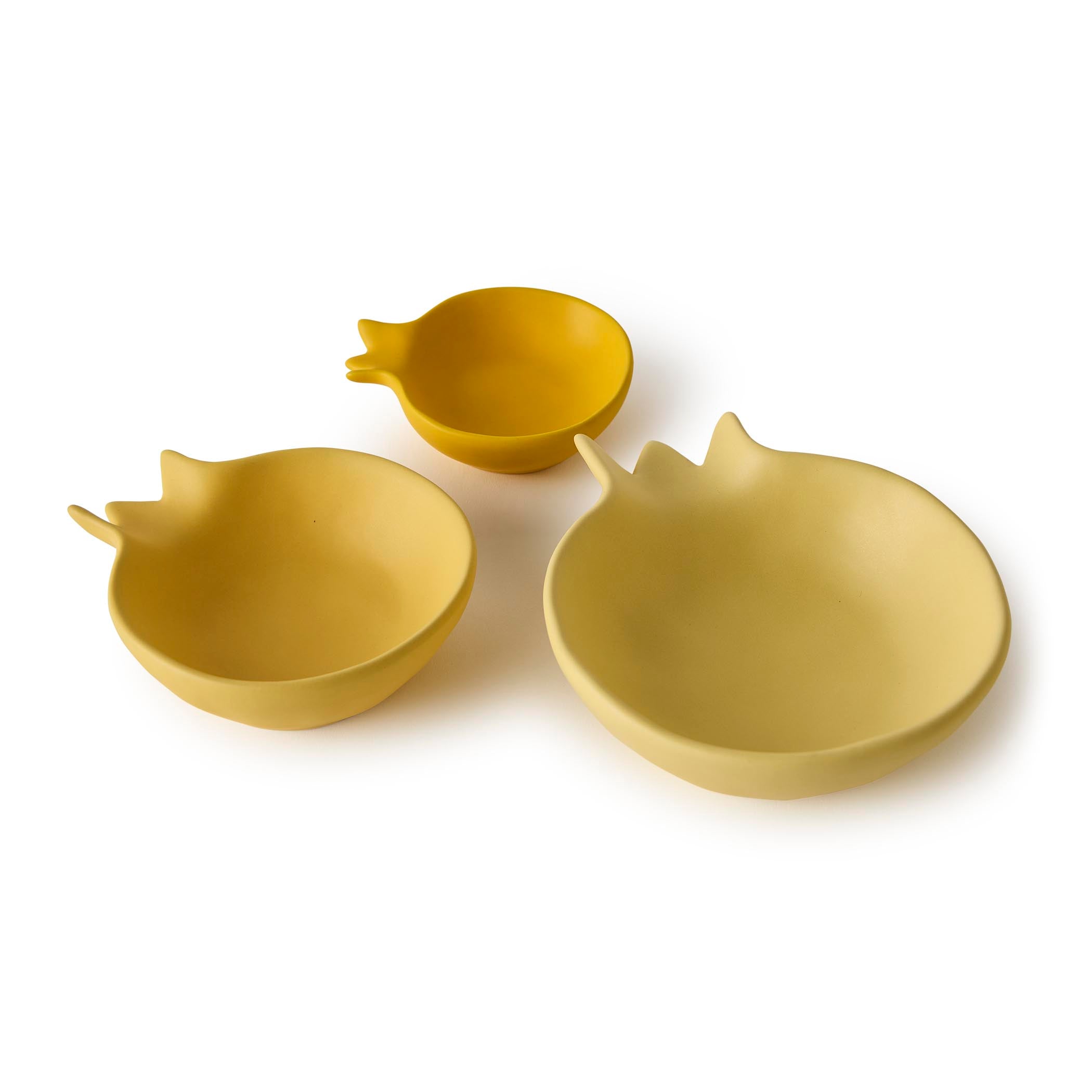 Gewürzhaus - Stacked Pomegranate Dishes Set of 3 Yellow