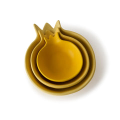 Gewürzhaus - Stacked Pomegranate Dishes Set of 3 Yellow