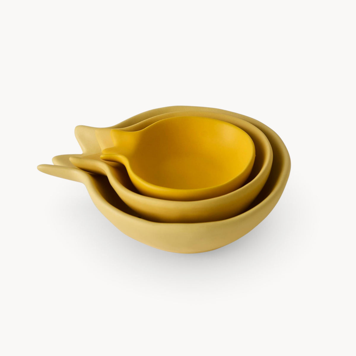 Gewürzhaus - Stacked Pomegranate Dishes Set of 3 Yellow