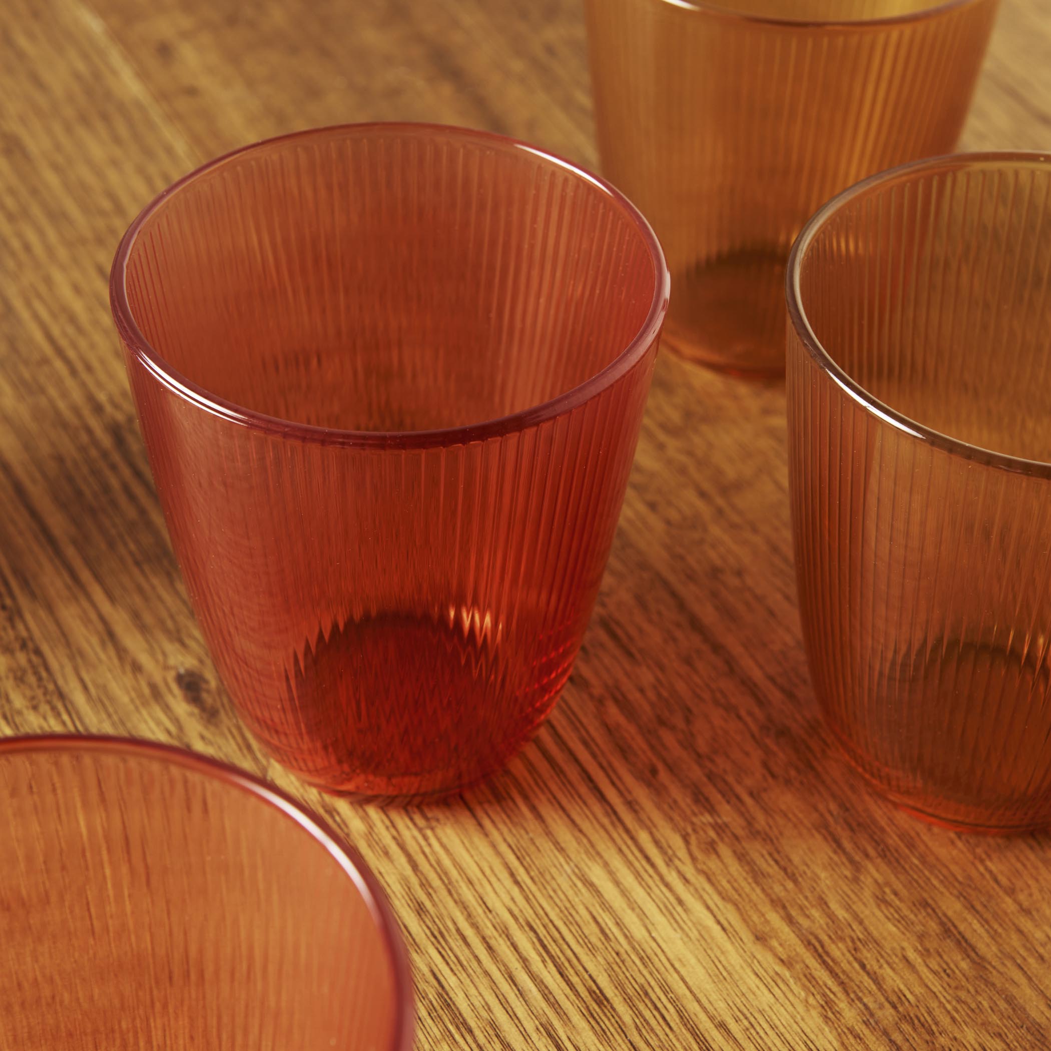 Gewürzhaus - Vintage Striped French Glasses 310ml - Set of 6