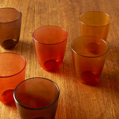 Gewürzhaus - Vintage Striped French Glasses 310ml - Set of 6