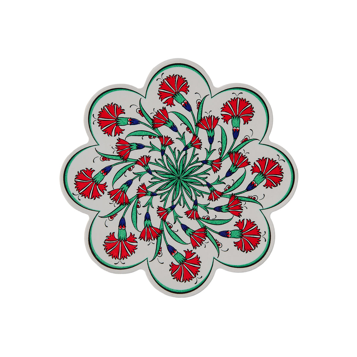 Gewürzhaus - Red & Green Flower Turkish Trivet