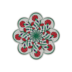 Gewürzhaus - Red & Green Flower Turkish Trivet