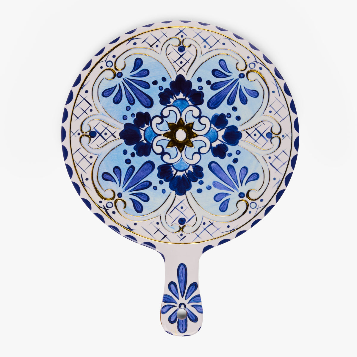 Amalfi Rosetta Ceramic Cheese Board - Sky Blue