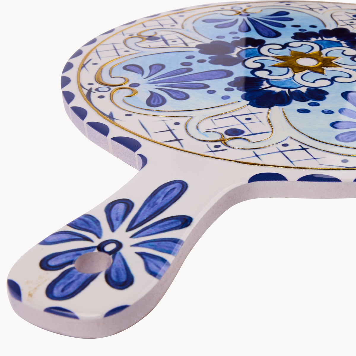 Amalfi Rosetta Ceramic Cheese Board - Sky Blue