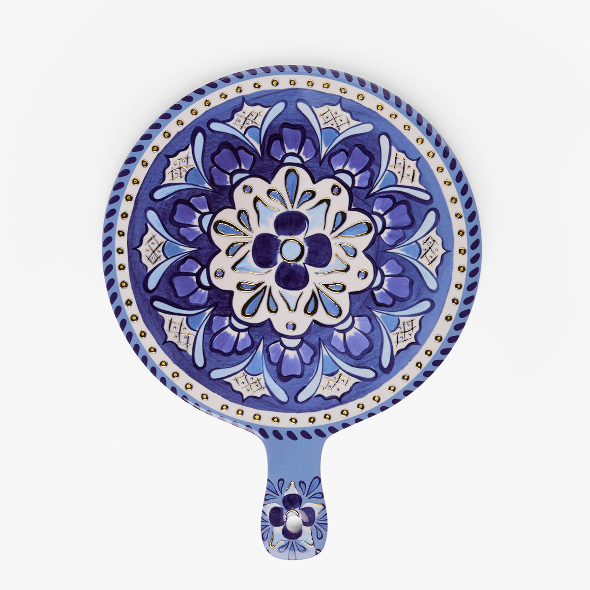 Amalfi Rosetta Ceramic Cheese Board - Deep Blue