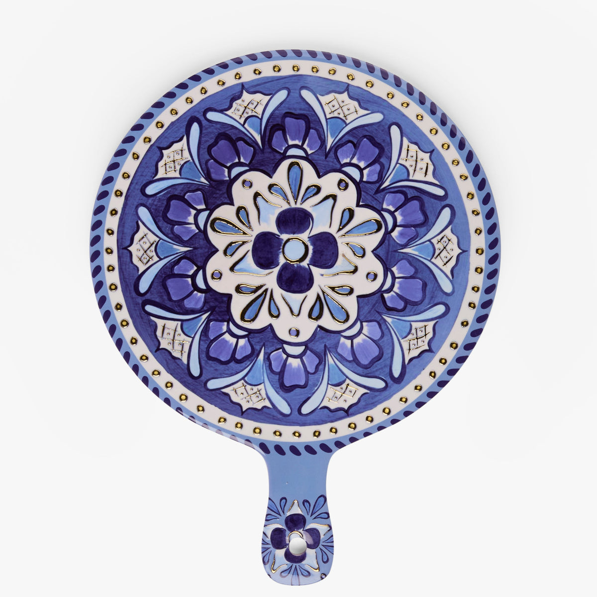 Amalfi Rosetta Ceramic Cheese Board - Deep Blue
