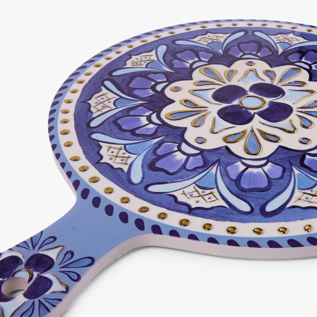 Amalfi Rosetta Ceramic Cheese Board - Deep Blue