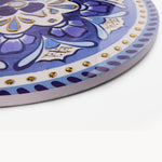 Amalfi Rosetta Ceramic Cheese Board - Deep Blue