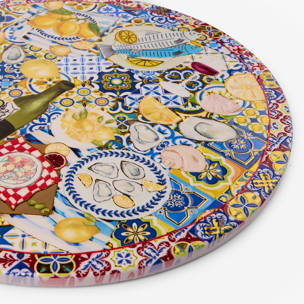 Sicilia Mercato Ceramic Trivet - Wine