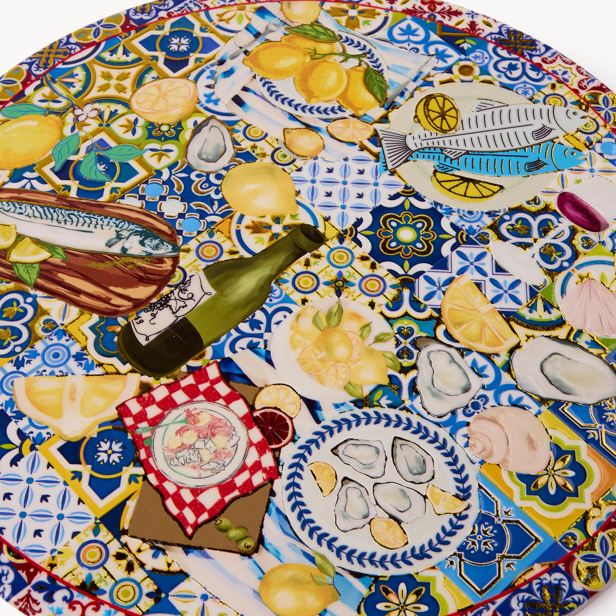 Sicilia Mercato Ceramic Trivet - Wine