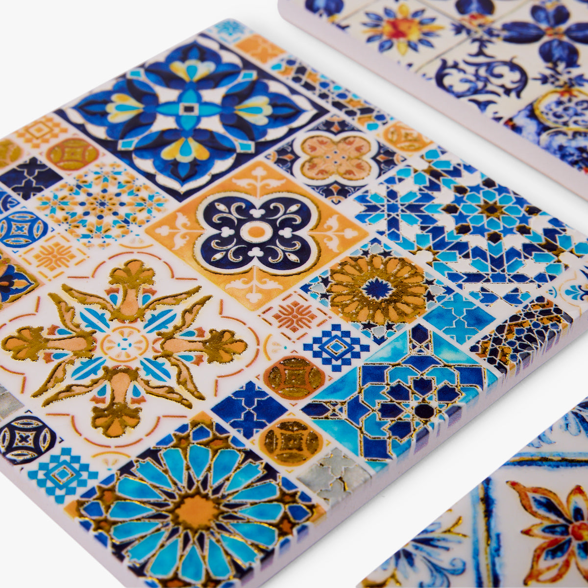 Sicilia Mercato Ceramic Coasters - Set of 4