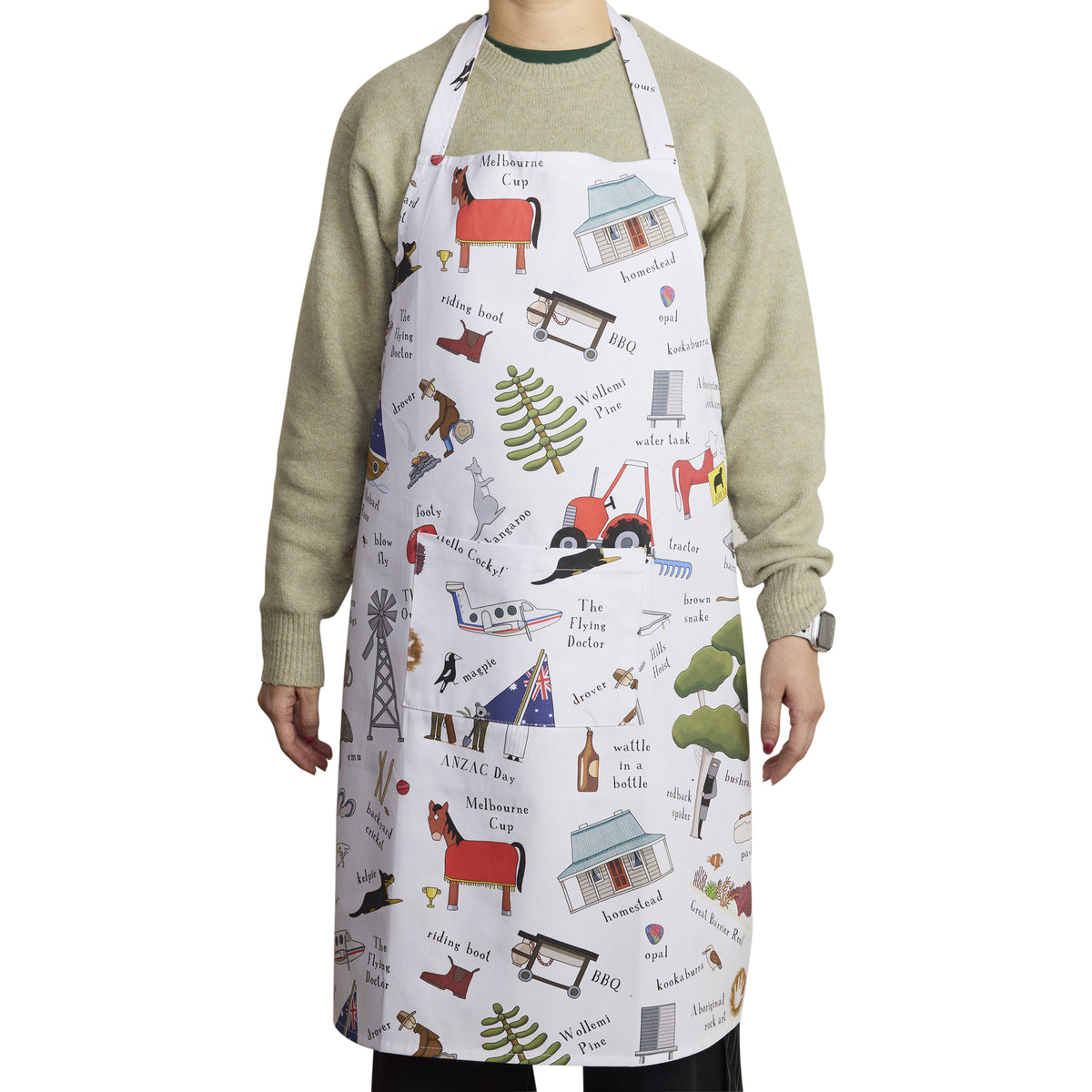 This is Australia Mix print Apron