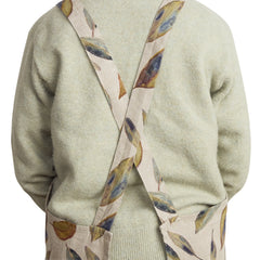 Linen Crossback Apron - Golden Fall on Natural
