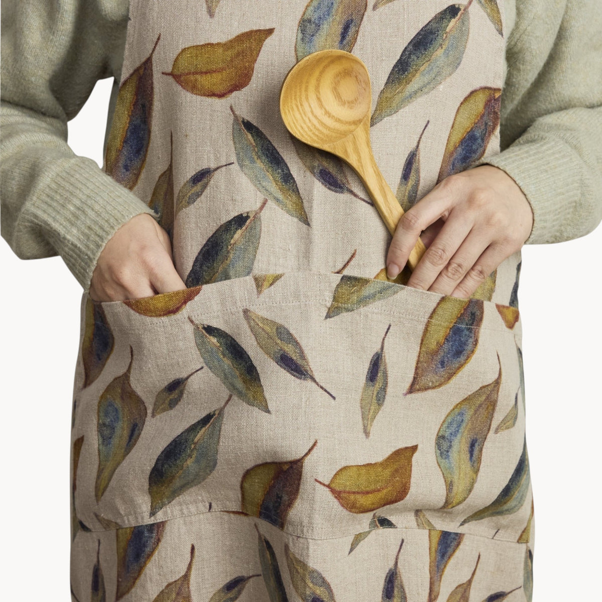 Gewürzhaus - Linen Crossback Apron - Golden Fall on Natural
