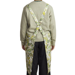 Linen Crossback Apron - Lotus