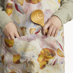 Gewürzhaus - Linen Crossback Apron - Orange Flow on Natural