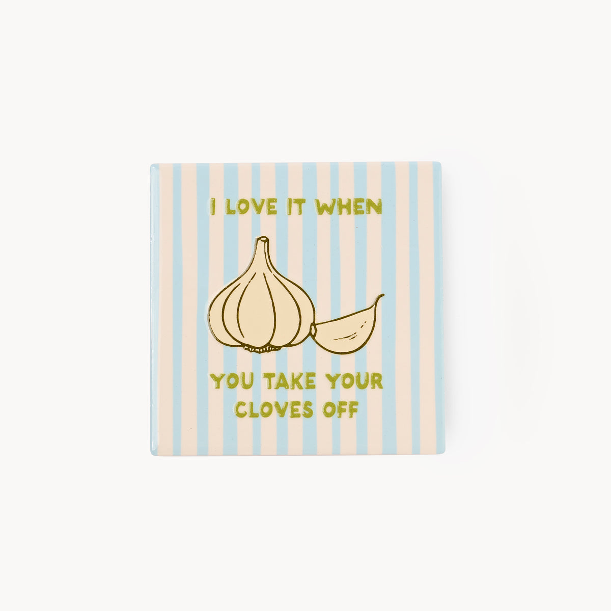 Gewürzhaus - Foodie Ceramic Coaster Garlic Cloves