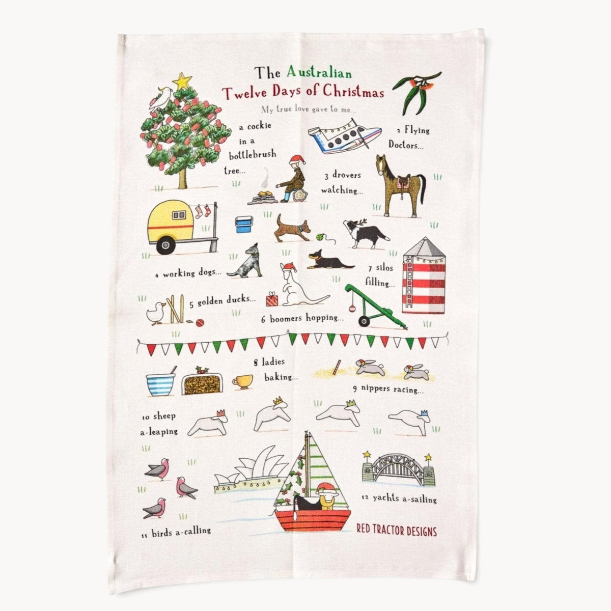 Gewürzhaus - 12 Days of Christmas Tea Towel