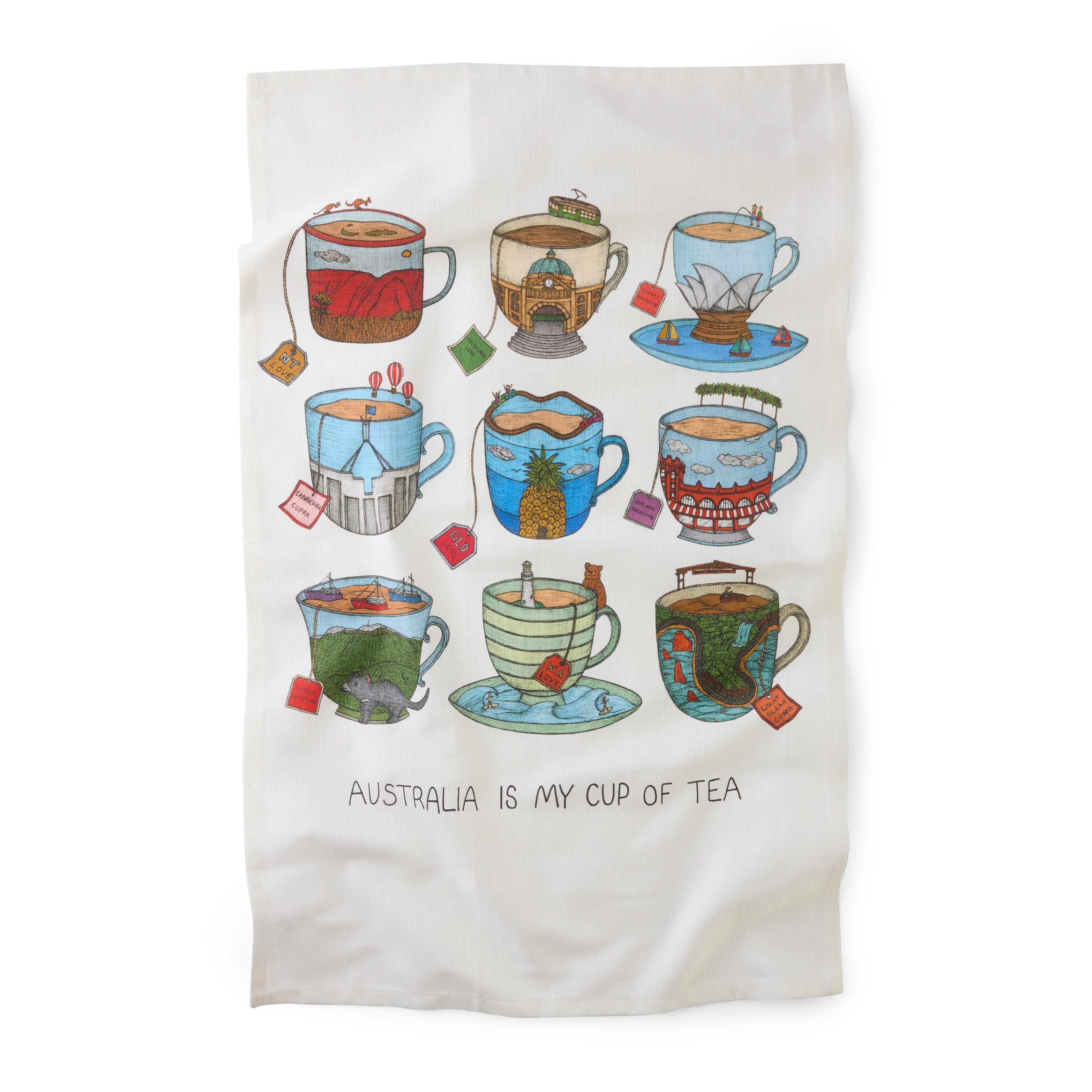 Gewürzhaus - Tea Towel Australia Is My Cup of Tea
