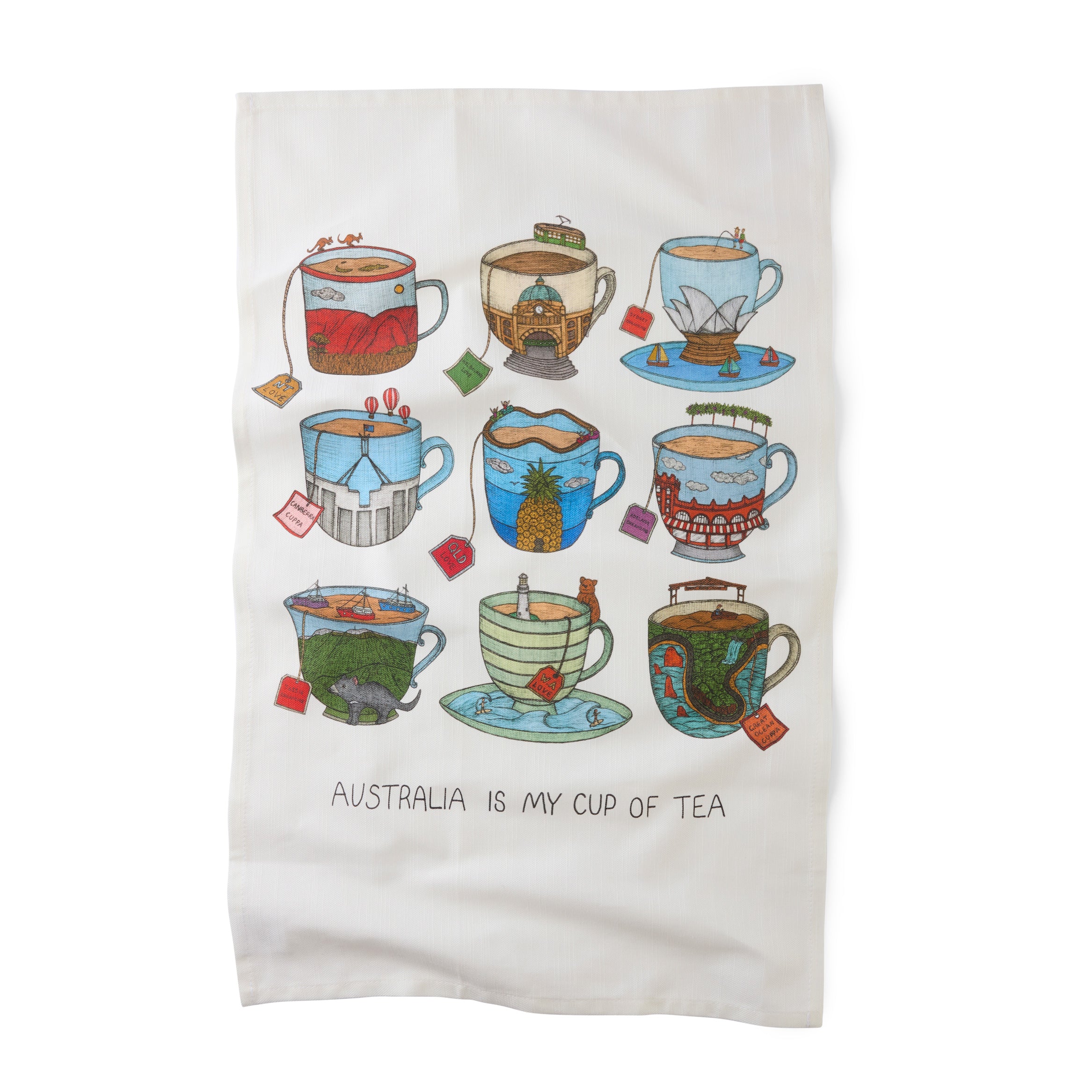 Gewürzhaus - Tea Towel Australia Is My Cup of Tea