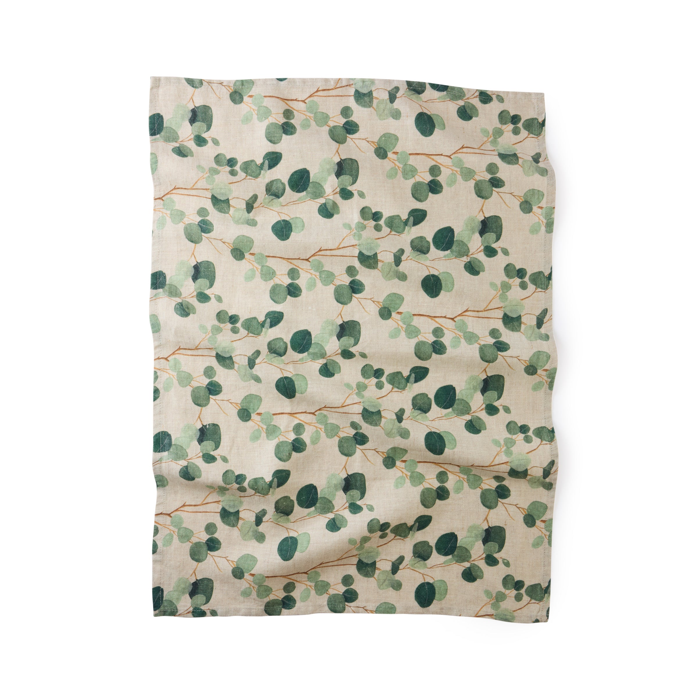 Gewürzhaus - Linen Tea Towel - Eucalyptus on Natural