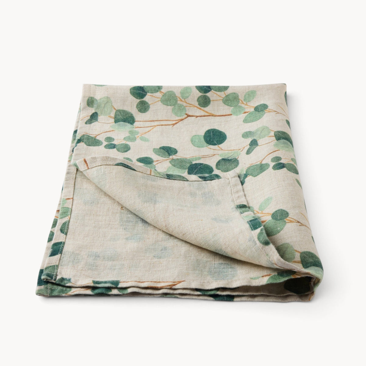 Gewürzhaus - Linen Tea Towel - Eucalyptus on Natural