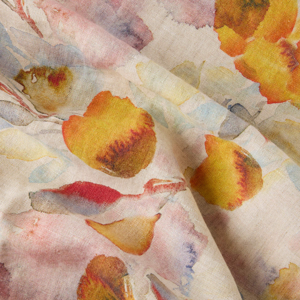 Gewürzhaus - Linen Tea Towel - Orange Flow on Natural