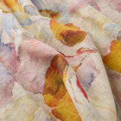 Gewürzhaus - Linen Tea Towel - Orange Flow on Natural