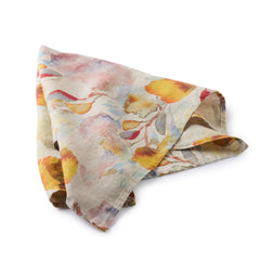 Gewürzhaus - Linen Tea Towel - Orange Flow on Natural