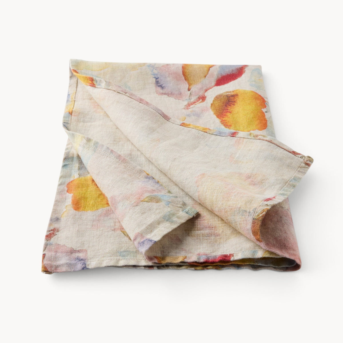 Gewürzhaus - Linen Tea Towel - Orange Flow on Natural