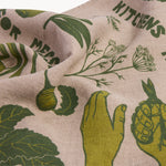 Gewürzhaus - tea towel with green messes and memories design 
