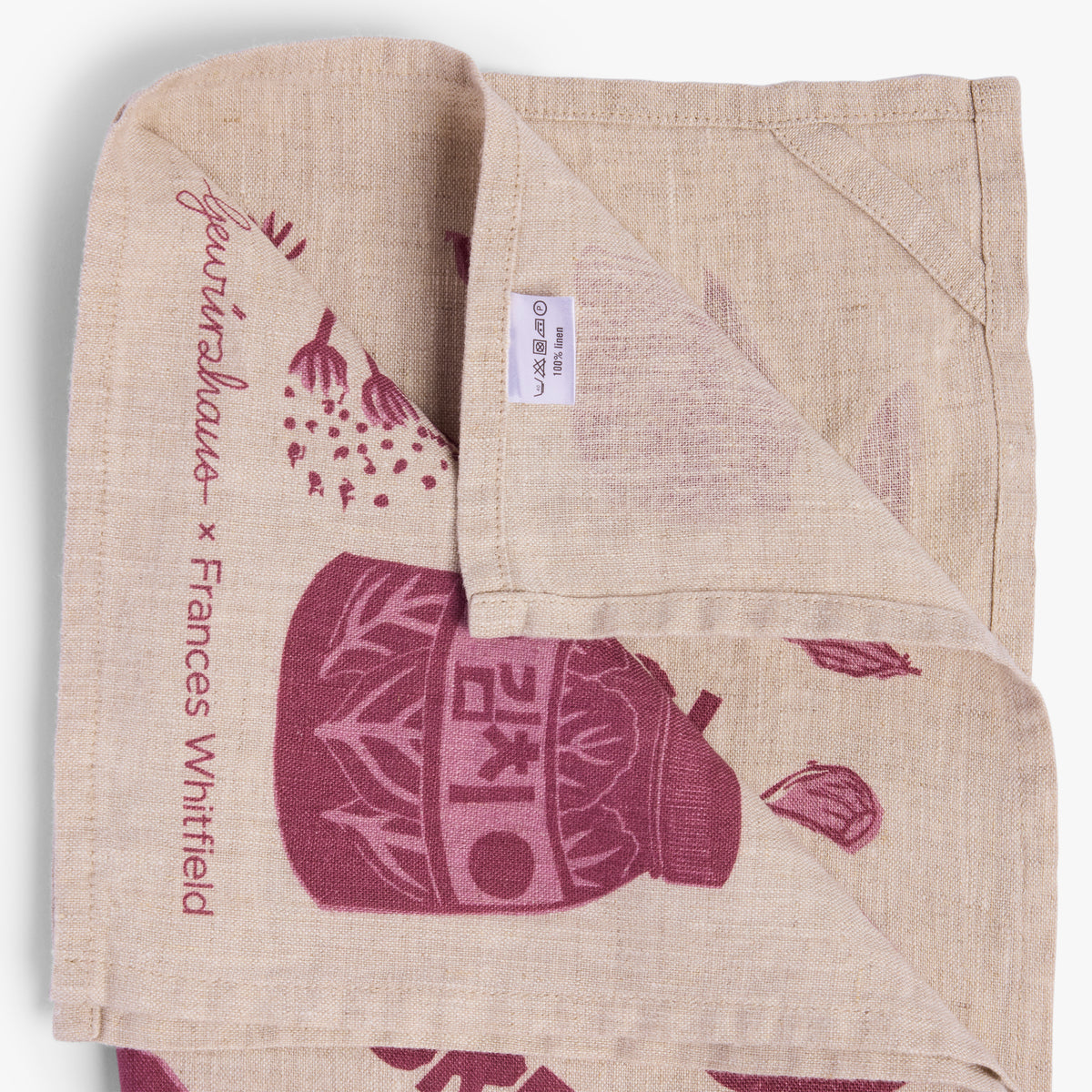 Gewürzhaus - Tea towel with purple secret ingredient design