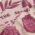 Gewürzhaus - Tea towel with purple secret ingredient design