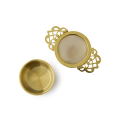 Gewürzhaus Lace Tea Strainer Gold