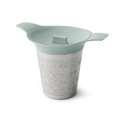 Gewürzhaus Tea Strainer Two Handle With Grey Lid