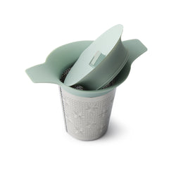 Gewürzhaus Tea Strainer Two Handle With Grey Lid