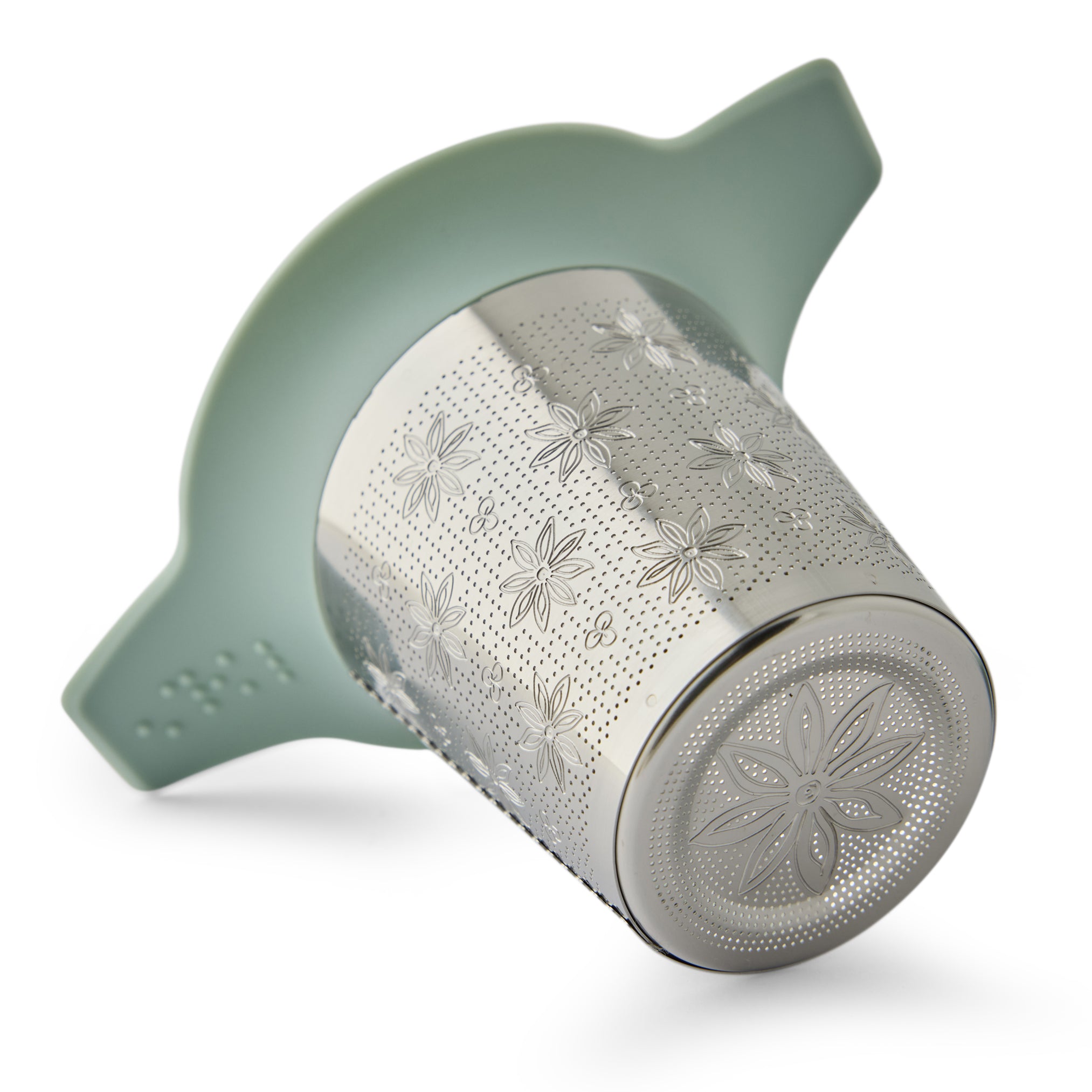 Gewürzhaus Tea Strainer Two Handle With Grey Lid