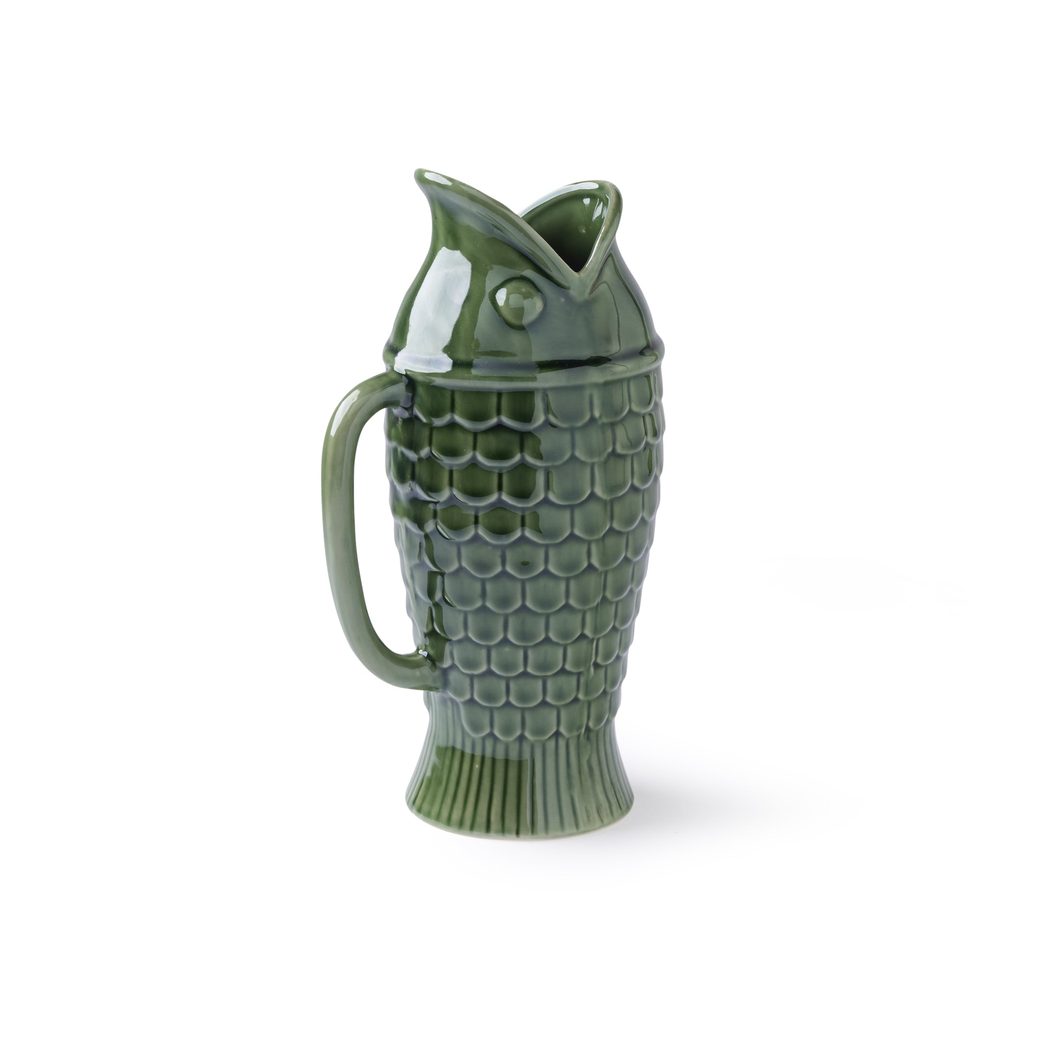 Gewurzhaus - Fish Ceramic Jug Green