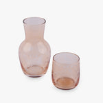 Gewürzhaus - Botanica Etched Carafe & Glass Set - Almond colour