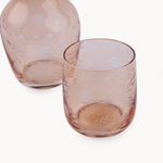 Gewürzhaus - Botanica Etched Carafe & Glass Set - Almond colour