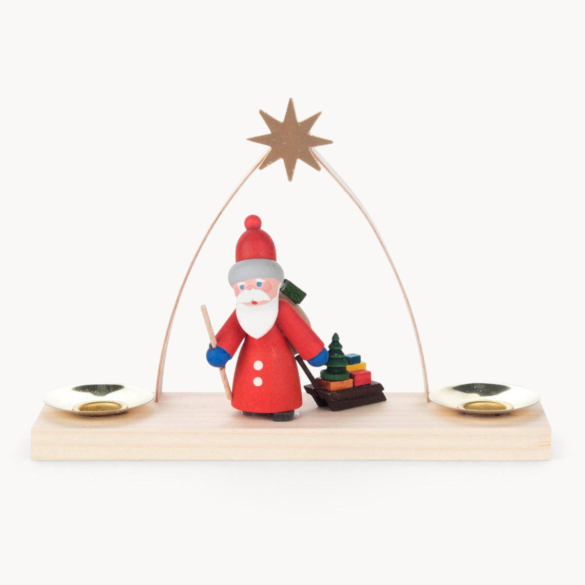 Gewürzhaus - Candle Arch, Santa with Sleigh, Multi Colour, Pyramid Candles