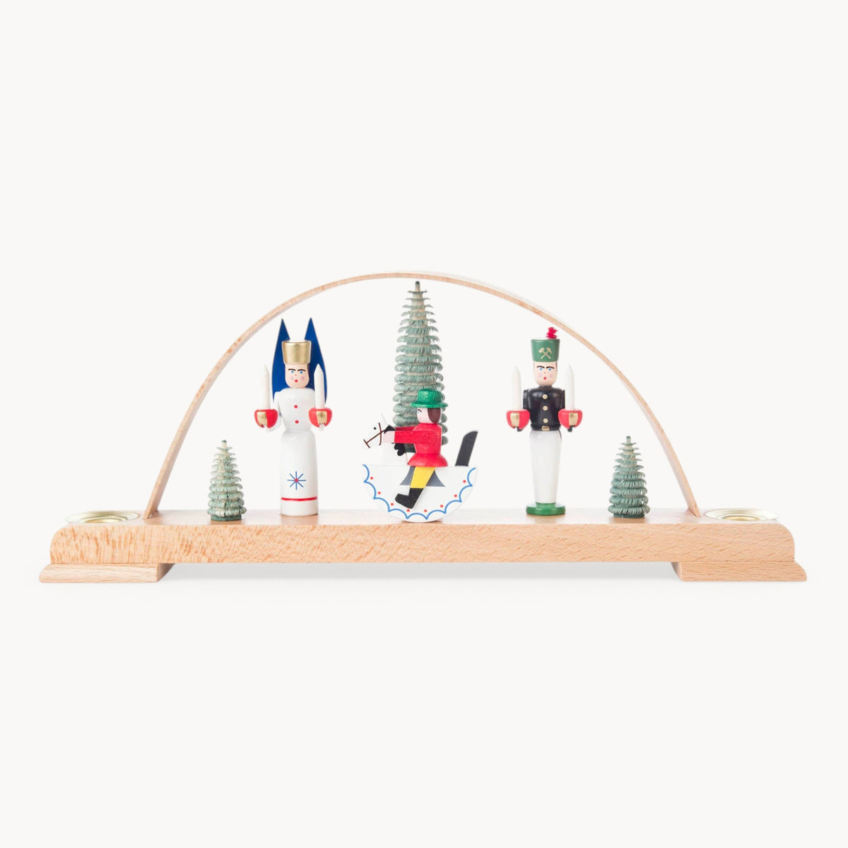 Gewürzhaus - Candle Arch, Angel, Miner & Rocking Horse, 2 Pyramid Candles