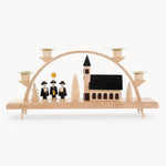 Gewürzhaus - Candle Arch, Carol Singers with Church, Black, Pyramid Candles