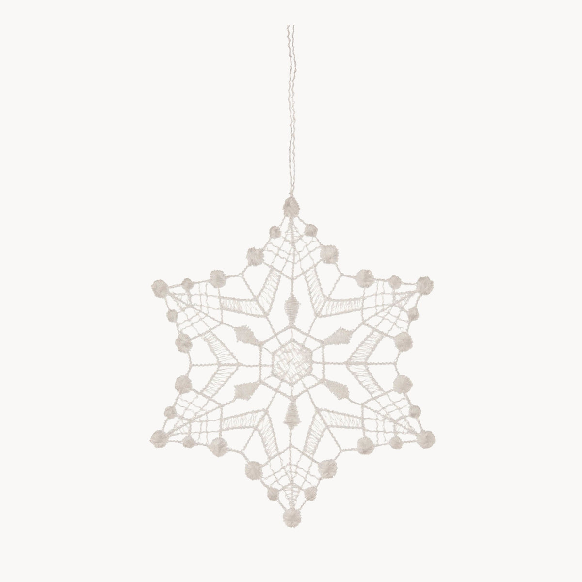 Hanging Tree Ornament, Lace Snowflake