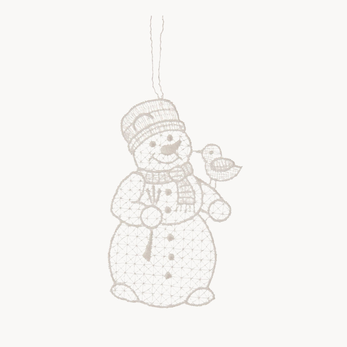 Gewürzhaus - Hanging Tree Ornament, Lace Snowman